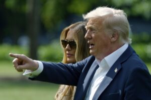 trump melania alluvione texas