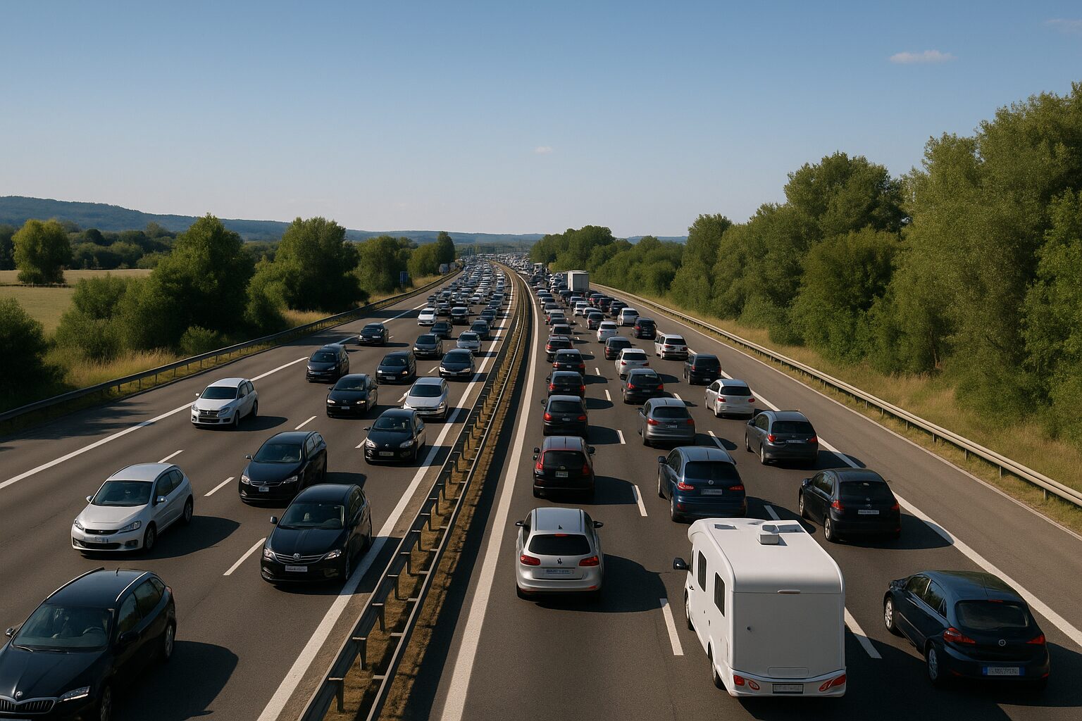 Esodo estivo 2025, oltre 23,5 milioni di veicoli nel terzo weekend di agosto sulla rete Anas