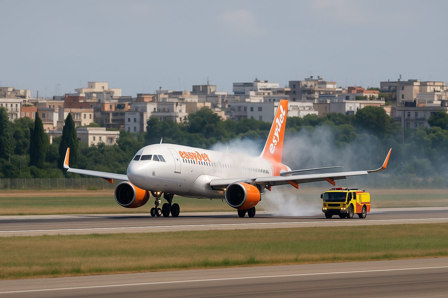 Fumo in cabina: atterraggio d’emergenza a Brindisi per un volo EasyJet
