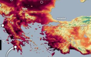 Caldo anomalo Grecia Balcani