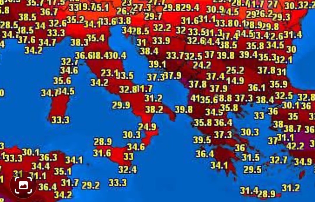 Meteo, Balcani nella morsa del caldo: 12 agosto 2025 con temperature oltre i 43°C