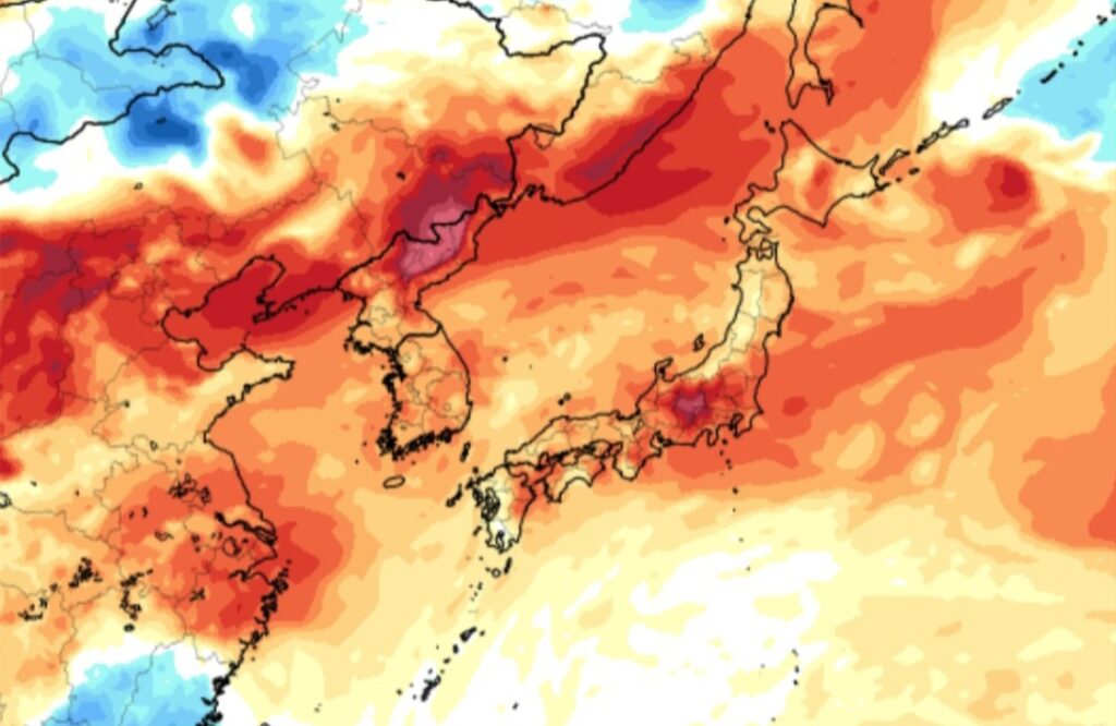 Caldo record Giappone
