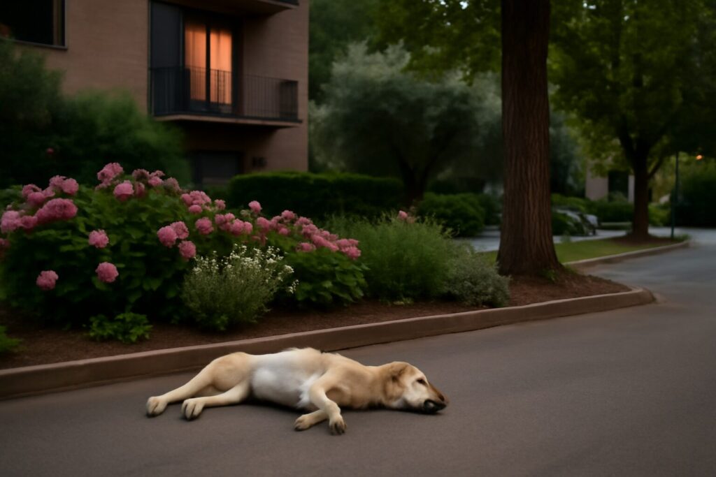 Cane balcone