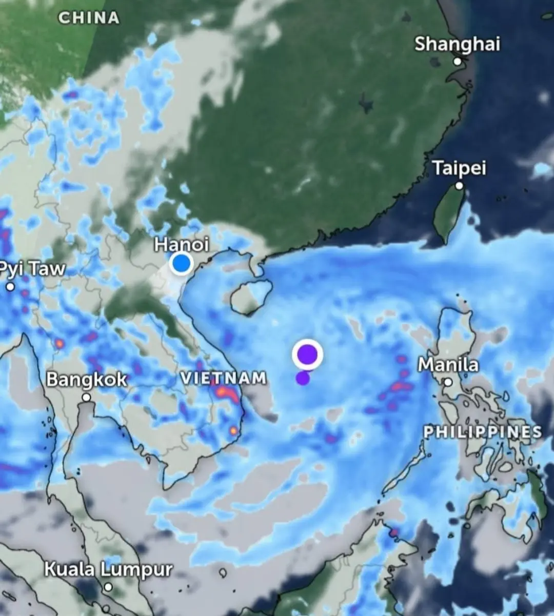 Depressione tropicale Vietnam 