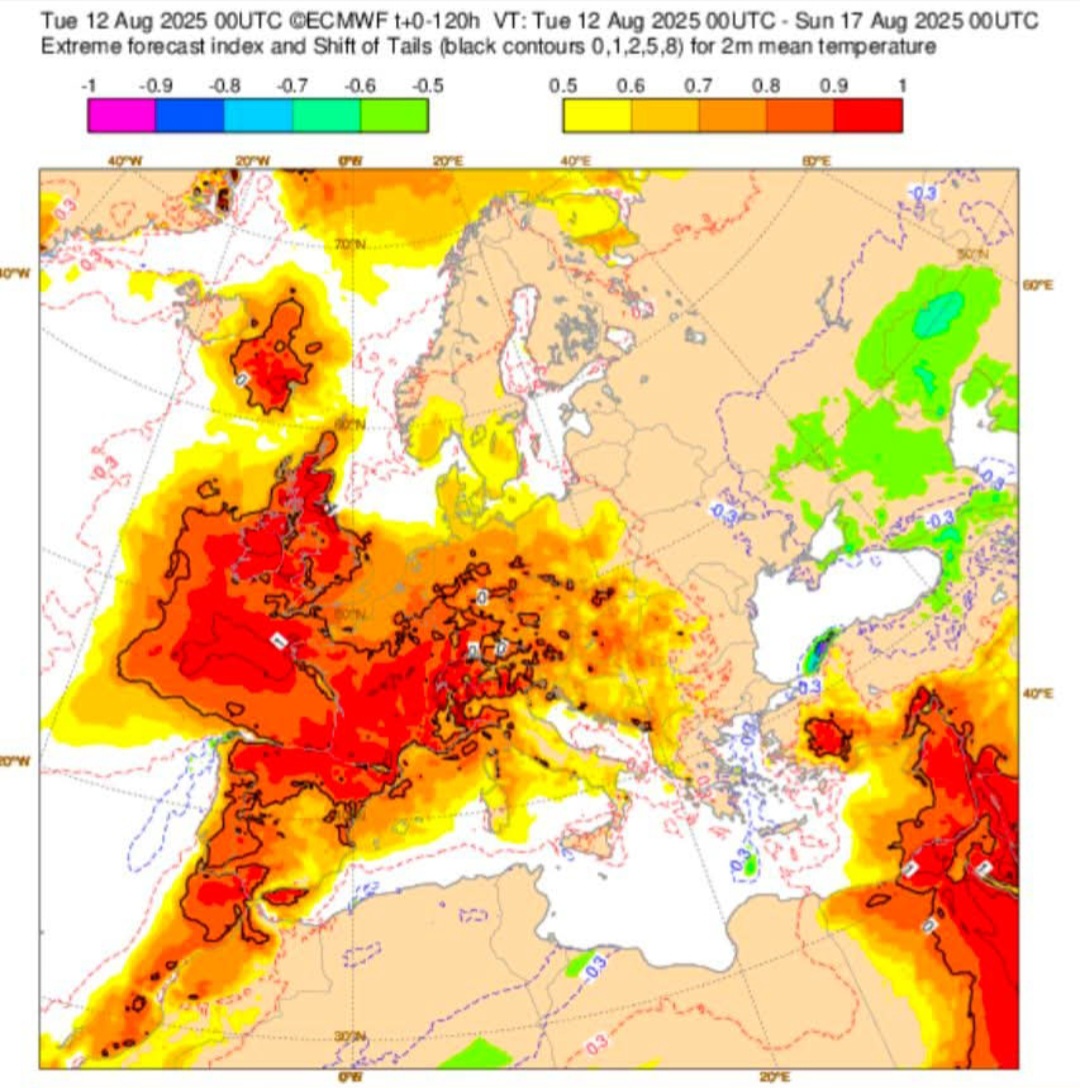 Efi ECMWF 12-17 agosto
