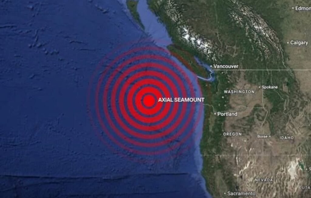 Eruzione vulcano Axial Seamount