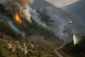 Incendio Valle Aosta