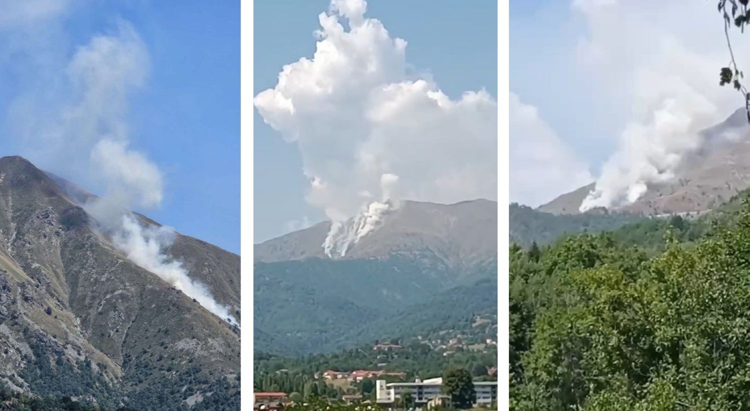 Incendio sul Monte Vaccarezza: rischio per la biodiversità e le bellezze naturali | VIDEO