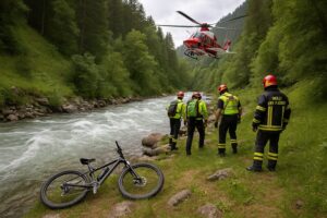 Morto ciclista torrente