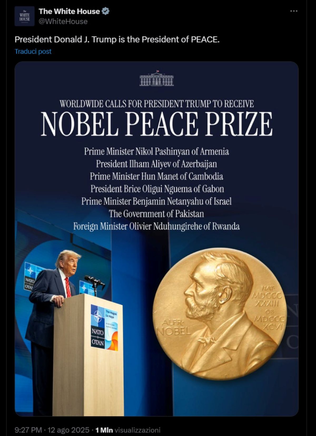 Nobel Trump