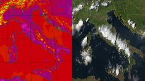 Temperature massime e satellite 13 agosto