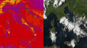 Temperature massime e satellite 15 agosto