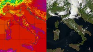 Temperature massime e satellite 2 agosto