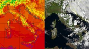 Temperature massime e satellite 30 agosto