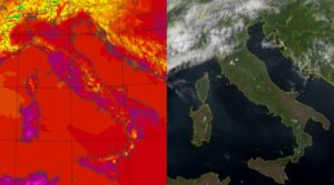Temperature massime e satellite 6 agosto
