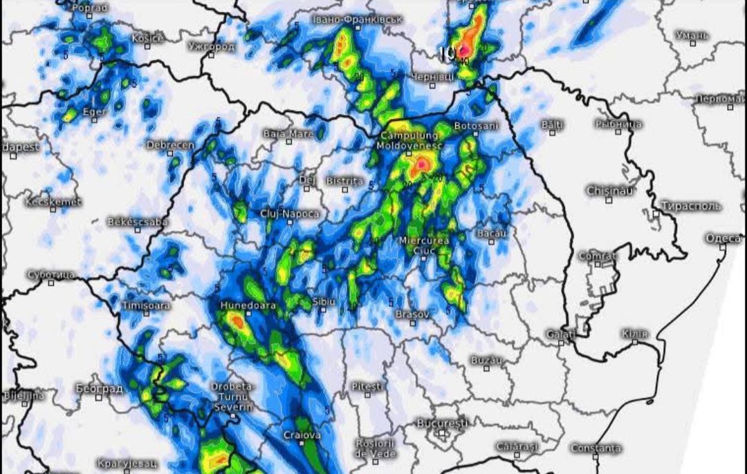 Meteo, Romania divisa tra nubifragi e caldo estremo: allerta per la giornata odierna