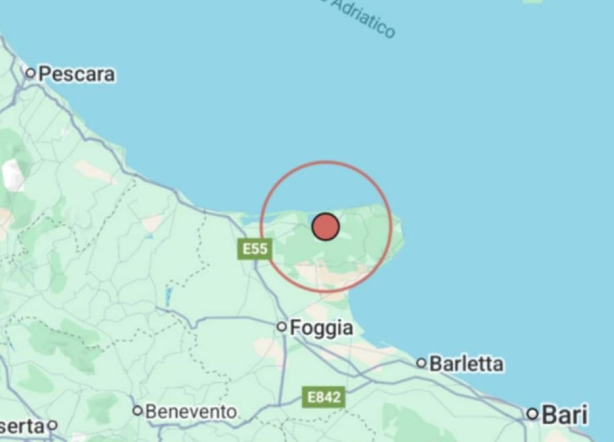 Terremoto a Cagnano Varano: scossa nel Foggiano | DATI e MAPPE