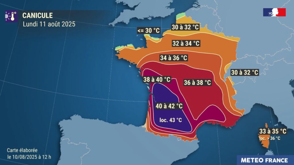 allerta caldo francia