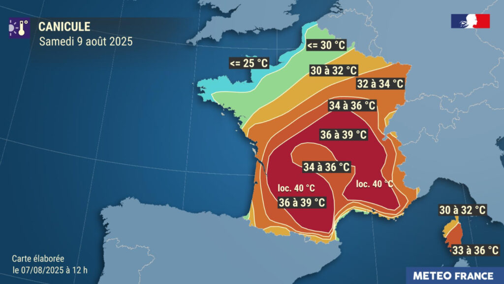 allerta caldo francia