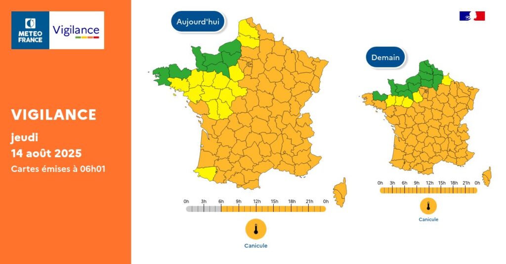 allerta caldo francia 14-15 agosto