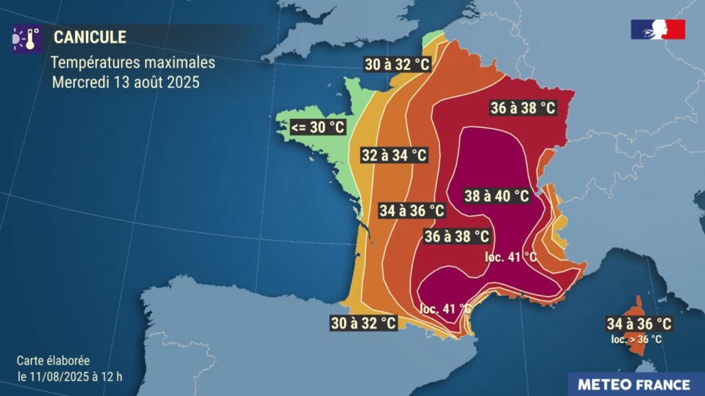 allerta caldo francia