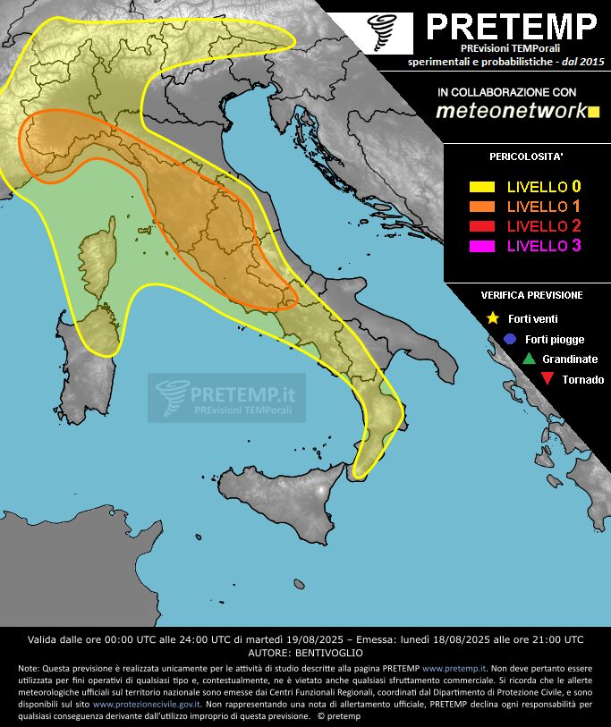 allerta meteo 19 agosto