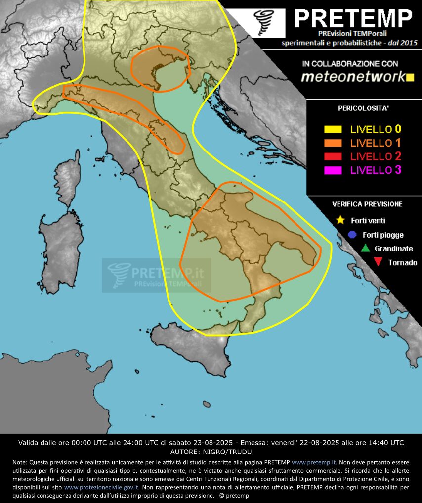 allerta meteo 23 agosto
