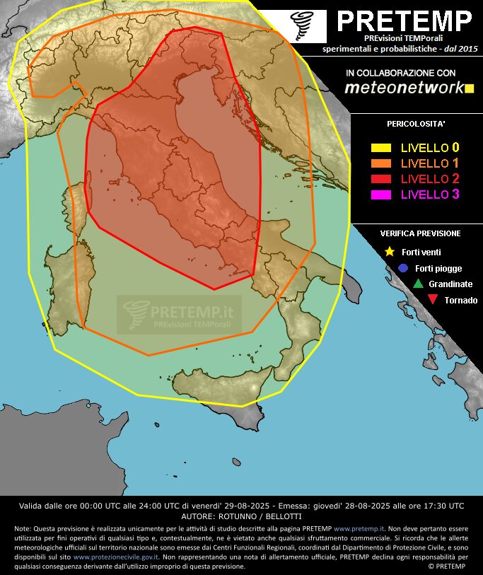 allerta meteo 29 agosto