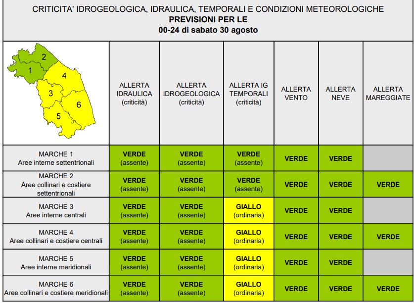 allerta meteo marche 30 agosto