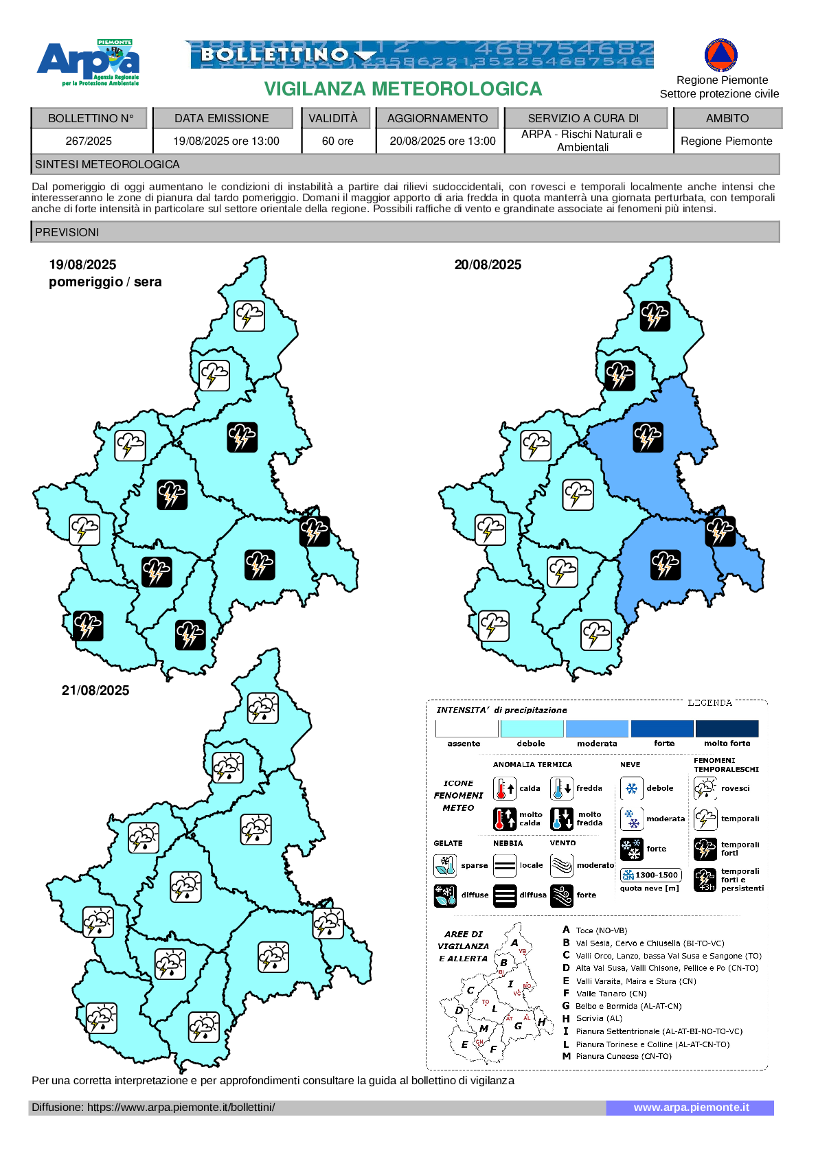 allerta meteo piemonte