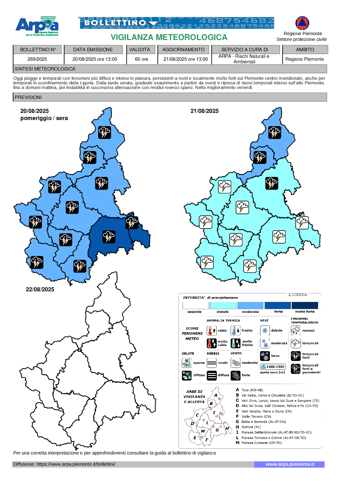 allerta meteo piemonte