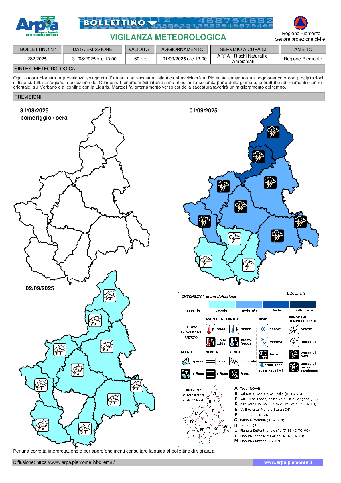 allerta meteo piemonte