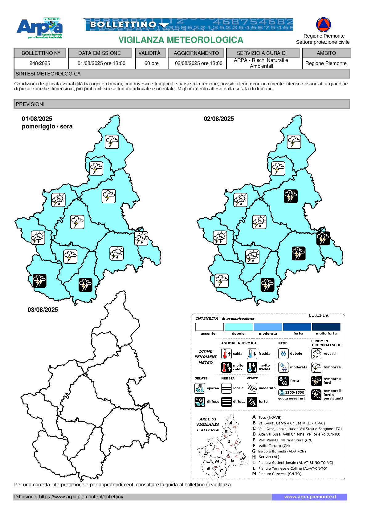 allerta meteo piemonte
