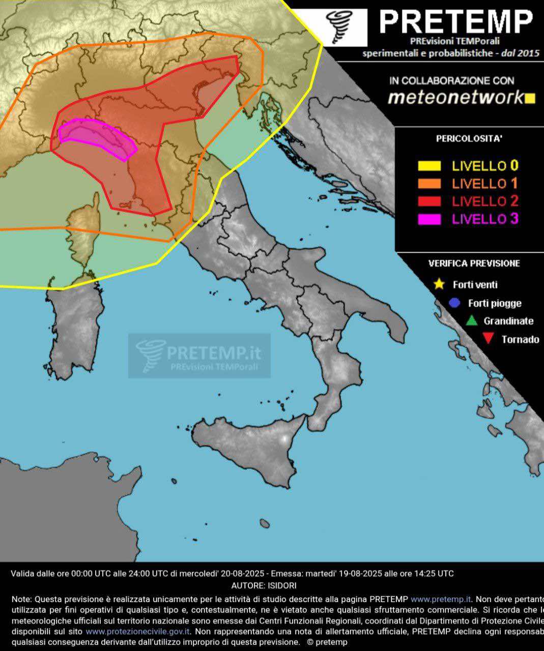 allerta meteo pretemp 20 agosto