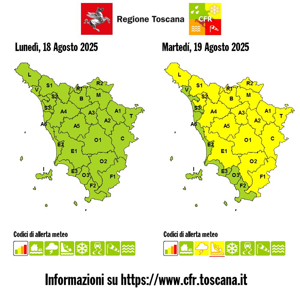 allerta meteo toscana