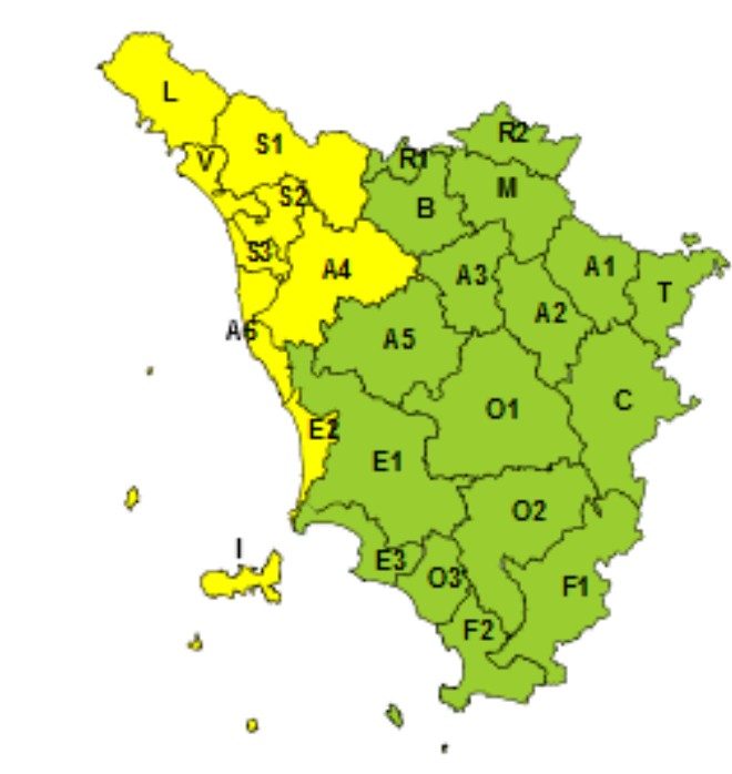 allerta meteo toscana 29-30 agosto