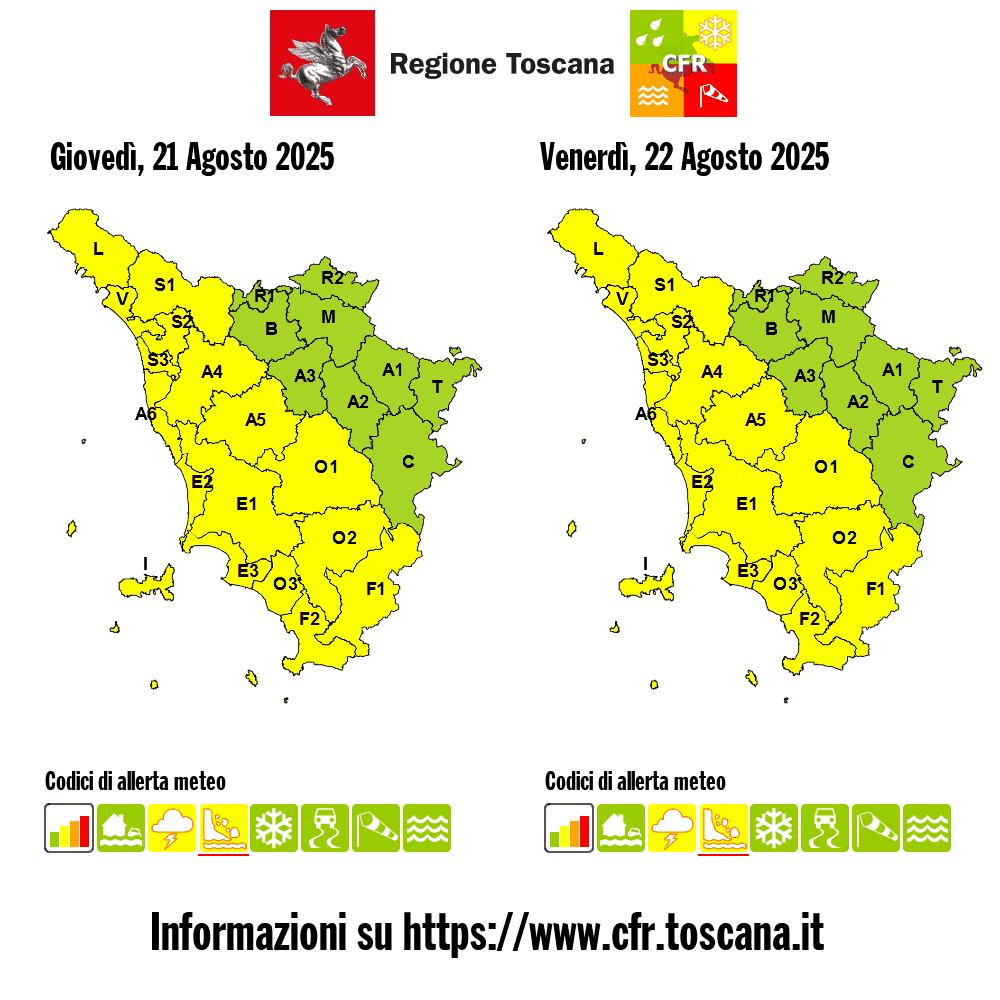 allerta meteo toscana