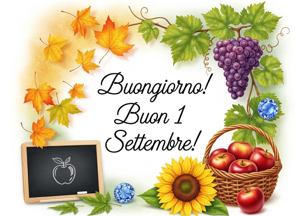 buongiorno buon 1 settembre 2025 immagini frasi nuove originali