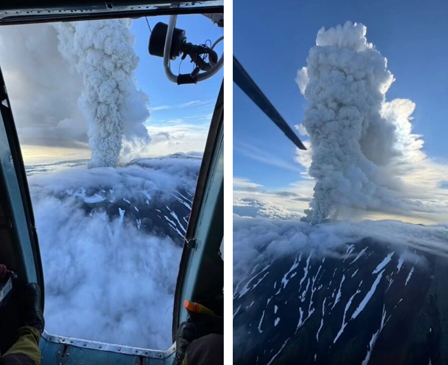 eruzione vulcano russia Krasheninnikov
