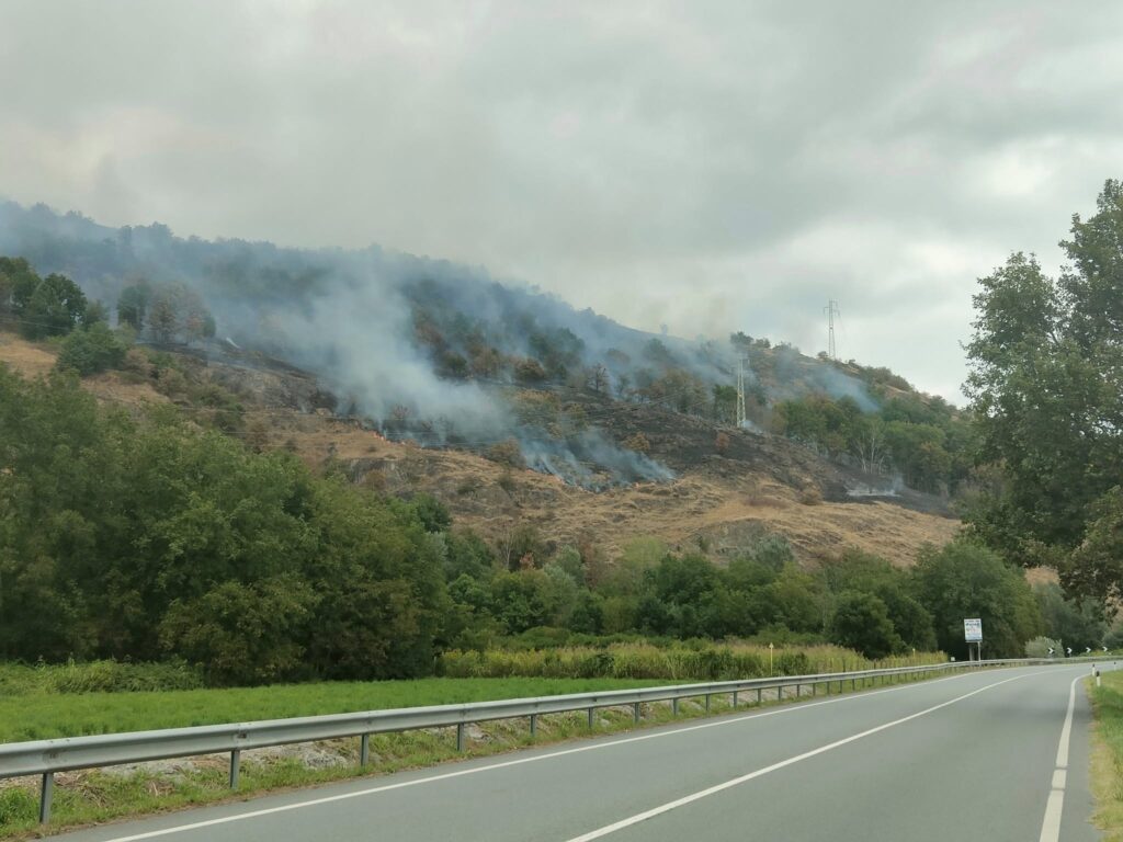 incendio Caprie piemonte