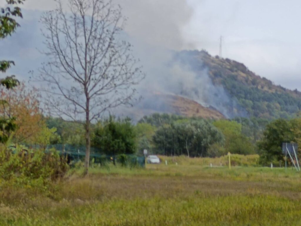 incendio Caprie piemonte