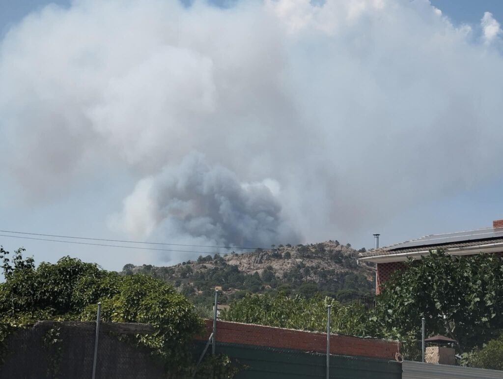 incendio San Bartolomé de Pinares spagna