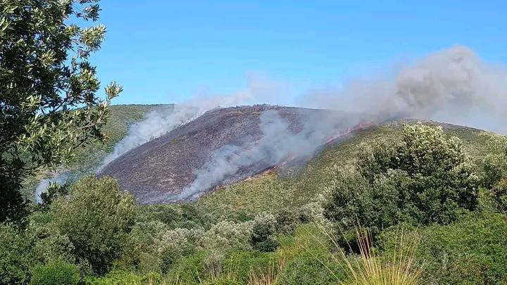 incendio San Giovanni a Piro campania