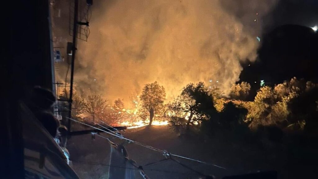 incendio Sant'Elia Fiumerapido lazio