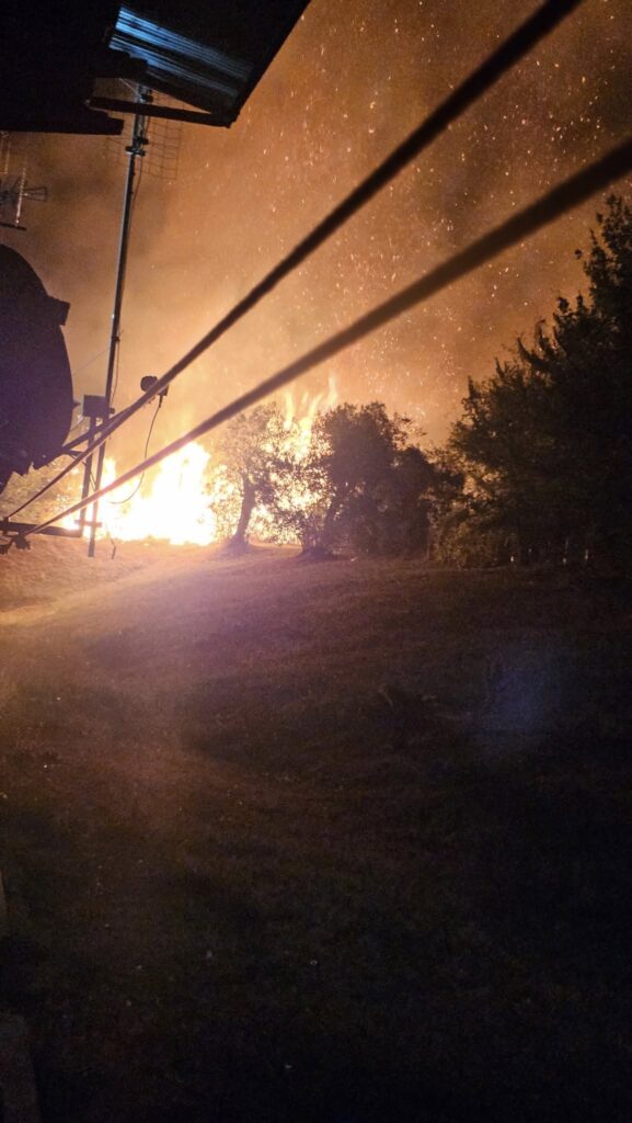 incendio Sant'Elia Fiumerapido lazio