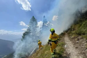 incendio Valpelline valle d'aosta