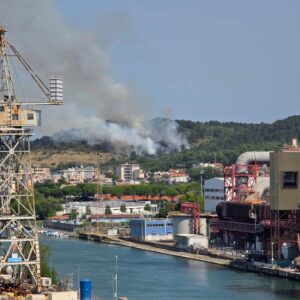 incendio monfalcone