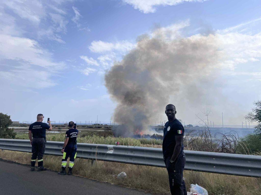 incendio oasi saline ioniche