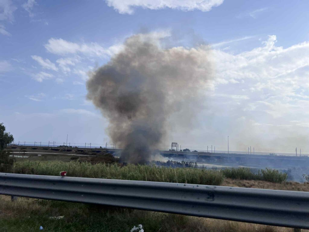incendio oasi saline ioniche