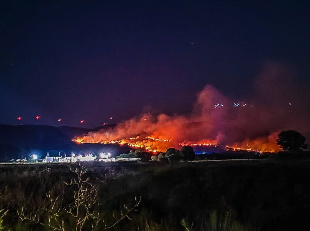 incendio pescina abruzzo